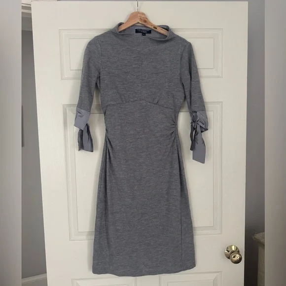 Diane Von Furstenberg Gray Wool Dress - Picture 3 of 6